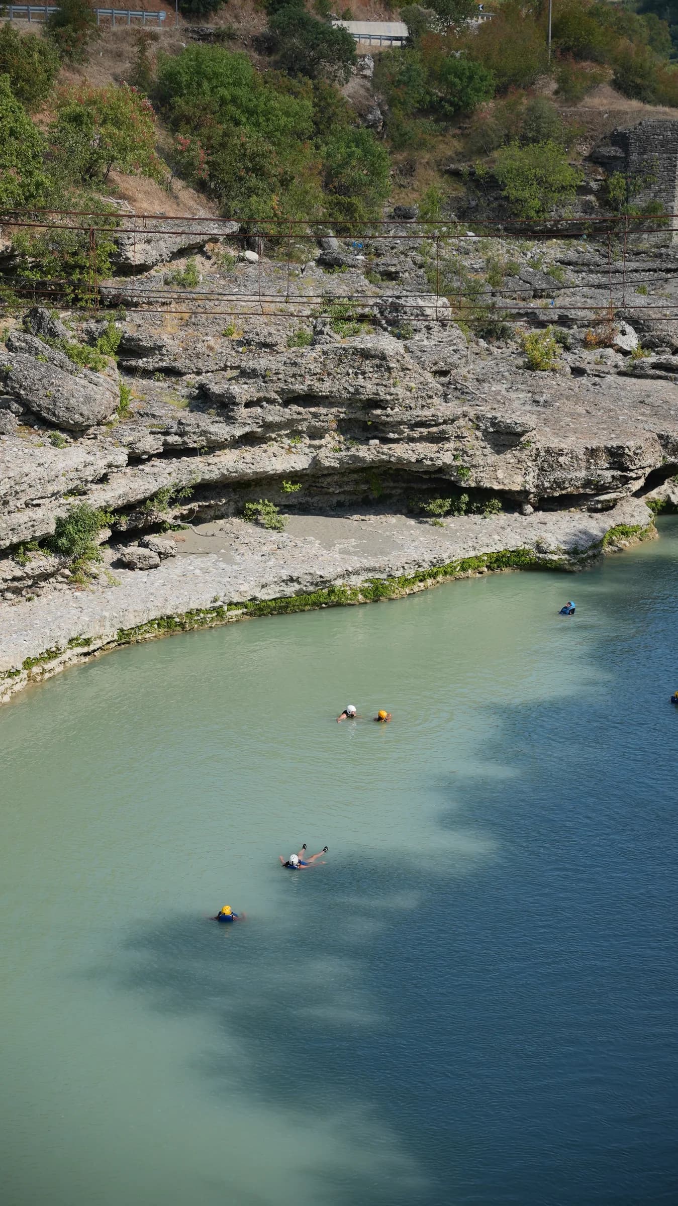 Swimmers in the canyon